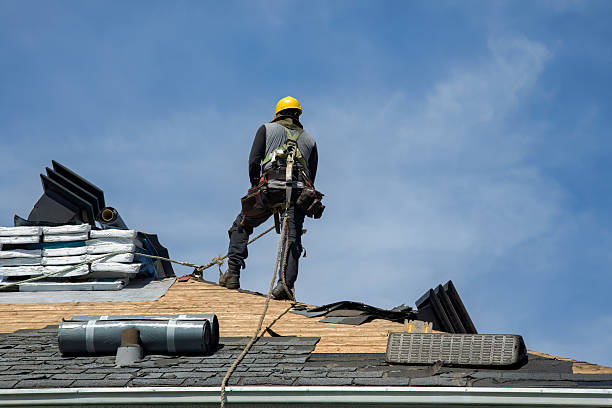 Professional Roofing technician working in Todd, NC